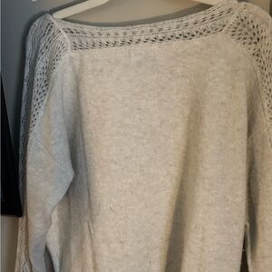 American Eagle Outfitters Cream Knit Sweater
